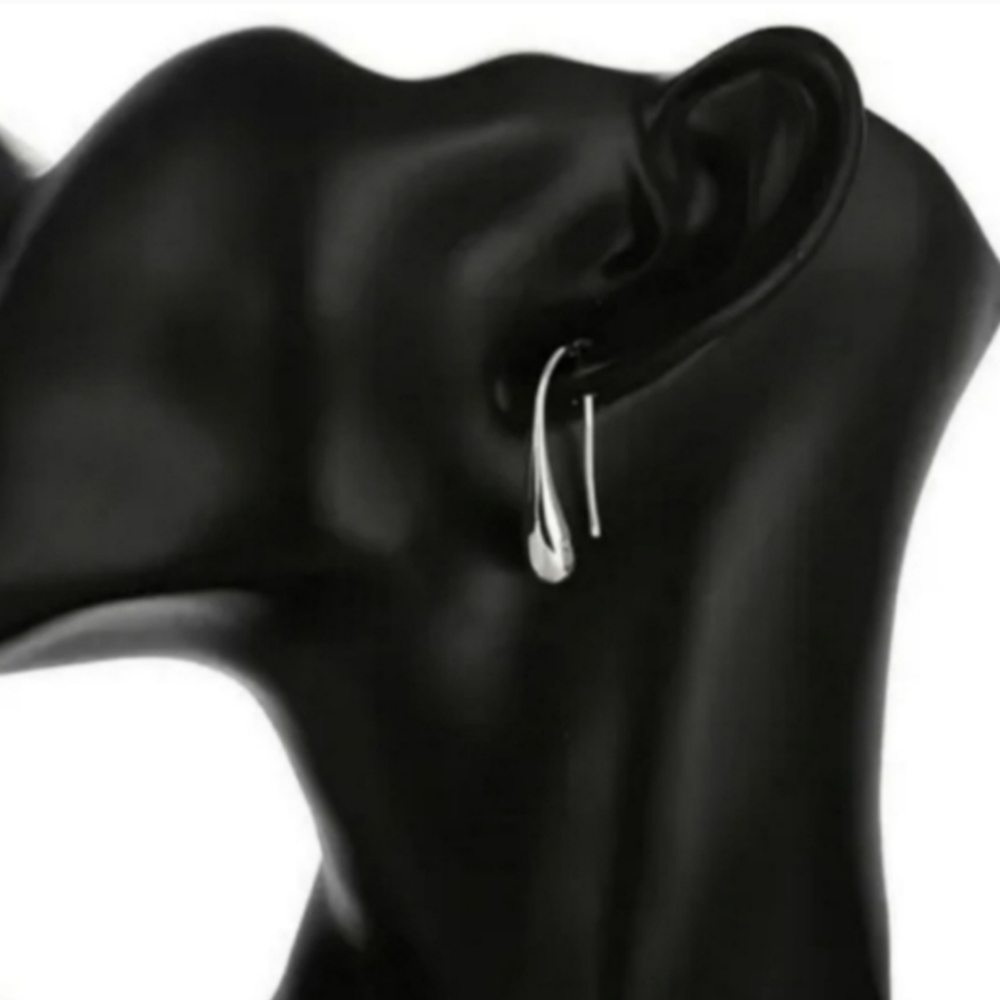 925 Sterling Silver Waterdrop Jewelry Set Bracelet Necklace Earrings and Ring - Picture 16 of 16